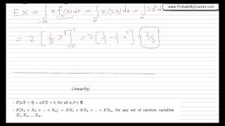 27Expected Values for Continuous Random Variables [upl. by Aldon]