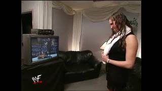 Stephanie McMahon enjoys watching Albert beat up Test [upl. by Rehctaht]