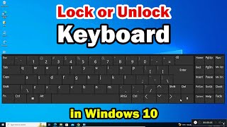 How to Lock  Unlock Keyboard in windows 10 PC or Laptop [upl. by Nordin]