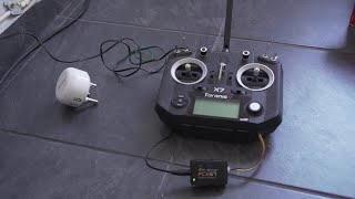 How To Connect The Taranis QX7 Transmitter To Charge [upl. by Ahsemo985]