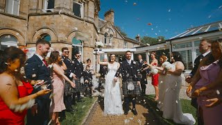 High School Sweethearts  A Cornhill Castle wedding  Scotland wedding videography [upl. by Dacie]