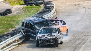 Banger Racing Angmering Raceway  CB Contact  8th September 2019 [upl. by Domenech710]