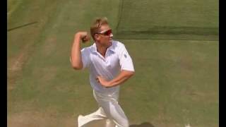 Shane Warne bowling action  super slomo [upl. by Messere]