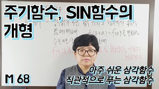 M68 삼각함수의 그래프1주기함수 sin그래프 개형  아주 쉬운삼각함수 20 고2수학1 [upl. by Melosa]