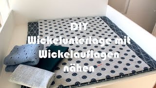 DIY Wickelunterlage mit wechselbarer Wickelauflage für den Wickeltisch nähen [upl. by Penney555]