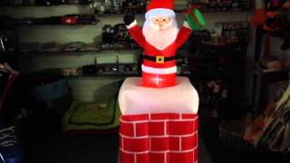 Up Down Santa in Chimney Inflatable [upl. by Paulina]