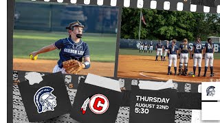 Softball  Gordon Lee Varsity vs Chattooga 8222024 [upl. by Ecinna765]