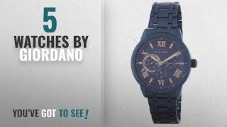 Top 10 Giordano Watches 2018 Giordano Analog Blue Dial Mens Watch [upl. by Tallia419]