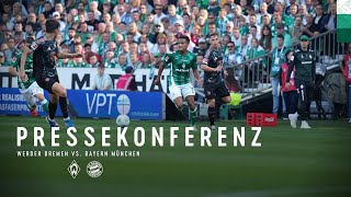 SV Werder Bremen – FC Bayern München 05  Pressekonferenz  SV Werder Bremen [upl. by Whitaker400]