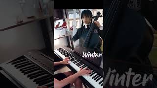 Wednesday Plays Cello  Vivaldi Winter  Wednesday’s version   Piano cover wednesday pianocover [upl. by Persas]