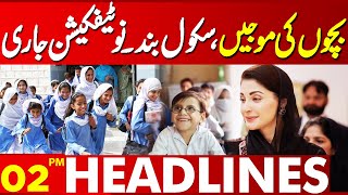 Good News For Students  Schools Closed  Lahore News Headlines 02 PM  03 NOV 2024 [upl. by Ahsinot]