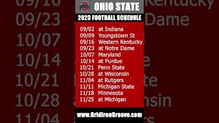 2023 Ohio State Buckeyes Football Schedule [upl. by Adnirual]