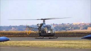 Alouette II at Swartkops Warbirds Airshow 2012 [upl. by Mallon765]