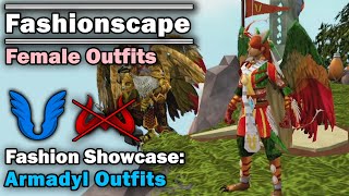 Fashionscape Showcase Armadyl Outfits  Runescape Female Outfits [upl. by Samid]