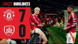 GOALS GALORE AT OLD TRAFFORD 🤩  Man Utd 70 Barnsley [upl. by Marduk]