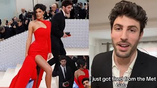 Met Gala model fired for upstaging Kylie Jenner [upl. by Yentruoc]