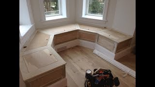 How To Make A Banquette Bench W Storage Part 2 [upl. by Junji]