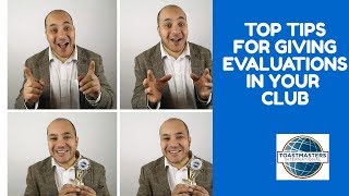 Toastmasters  Tips on how to give a great speech evaluation [upl. by Carmencita]