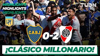 Boca Juniors 02 River Plate  HIGHLIGHTS  Copa de la Liga Argentina 2023  TUDN [upl. by Mccready]