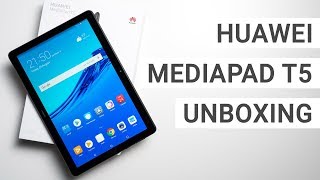 Huawei MediaPad T5 Unboxing amp Erster Eindruck  Deutsch [upl. by Nylrad542]