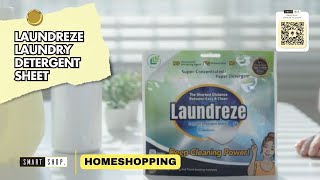 SMARTSHOP  Laundreze Laundry Detergent Sheet Set [upl. by Anaujnas]