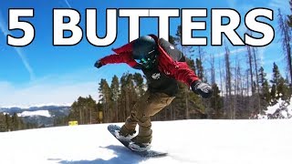 My Top 5 Personal Favorite Snowboard Butter Tricks [upl. by Nazus814]