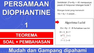 Persamaan diophantine  Teori bilangan  Algoritma Euclid [upl. by Balsam]