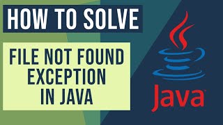 javaioFileNotFoundException – How to solve File Not Found Exception [upl. by Narhem]