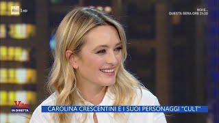 Carolina Crescentini i suoi personaggi e quotIl cercasuoniquot  La Vita in diretta  22112023 [upl. by Asirak]