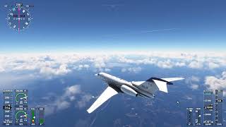 Flight Simulator Flight from Myrtle Beach SC KMYR to Jaxsonville FL KJAX Live ATC [upl. by Bixler504]