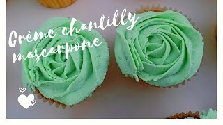 Comment faire une chantilly mascarpone topping cupcake [upl. by Medovich]