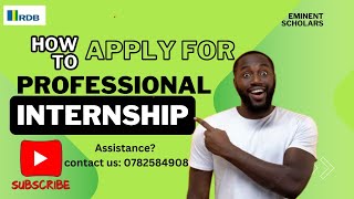 HOW TO APPLY FOR PROFESSIONAL INTERNSHIP [upl. by Adore562]