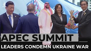 APEC Summit Most AsiaPacific leaders condemn Ukraine war [upl. by Ellehcyt72]