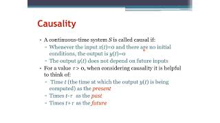 Signals and Systems Causality Arabic Narration [upl. by Feinberg606]