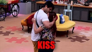 Bigg Boss 13 Sidharth Shukla kisses good friend Shehnaaz Gill [upl. by Lion]