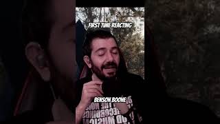 Benson Boone  Beautiful Things  first time reaction shorts reaction bensonboone [upl. by Aleil482]