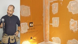 How To Build a Waterproof Shower using KerdiBoard [upl. by Hgielyk]