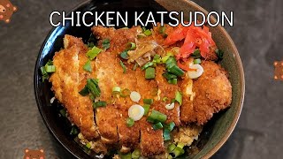 Crispy Chicken Katsudon Recipe  Easy Japanese Comfort Food [upl. by Gora]