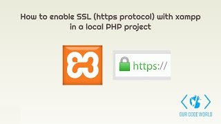 How to enable SSL https protocol with Xampp in a local PHP project [upl. by Ahseiym552]