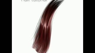 How i draw hair  IbispaintX with just two brushes [upl. by Nylaret452]