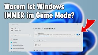 Windows Spielmodus AN oder AUS Schneller oder langsamer im Game Mode bei Windows 11 und 10 [upl. by Erskine]