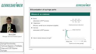 Syringe functionality Technical aspects in prefillable glass and COP polymer syringes  Bernd Zeiß [upl. by Coucher470]