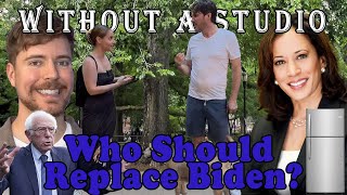 Corinne Fisher Asks New Yorkers Who Should Replace Joe Biden l Without A Studio l Ep 1 [upl. by Suzzy229]