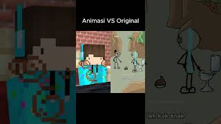 Animasi VS Original ketakutan sang suami ft TeguhSugianto Minecraft Animasi Indonesia [upl. by Htnamas969]