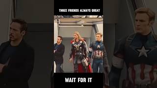 Iron man  three friends always great  marvel  marvel ytshorts shorts [upl. by Rosemary27]