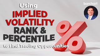 Using Implied Volatility Rank and Percentile to Find Trading Opportunities [upl. by Scriven444]