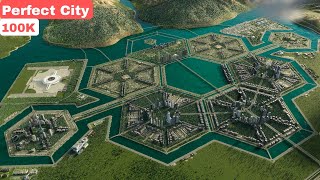 Cities Skylines 2 How to Create a Modern and Beautiful City with Hexagons [upl. by Annig]