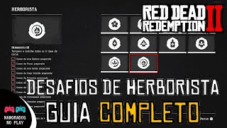 Desafios Herborista COMPLETO 🌱 Red Dead Redemption 2 rdr2 [upl. by Bergmans]