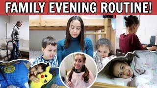 FAMILY OF 8 EVENING ROUTINE School Day😴 [upl. by Dana]