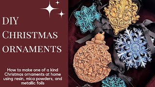 Transform Your Christmas Decor with Unique Resin and Foil Ornaments [upl. by Ymor]